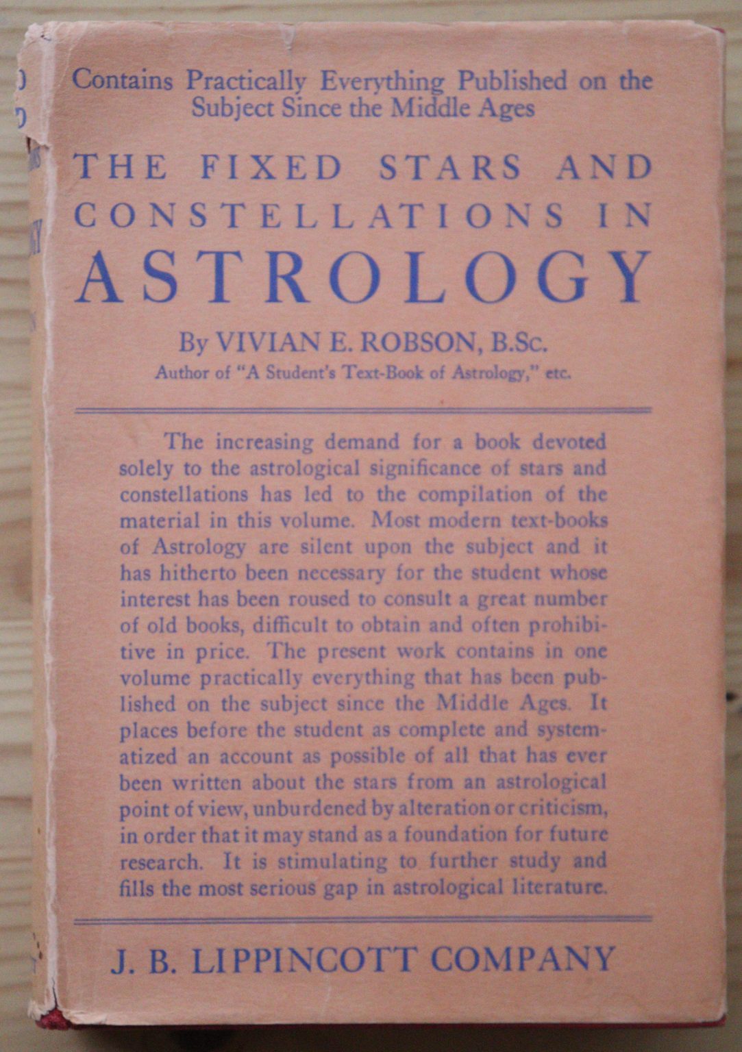 Vivian E Robson The Fixed Stars And Constellations In Astrology 1931 Copy 2 Astrolearn 2210