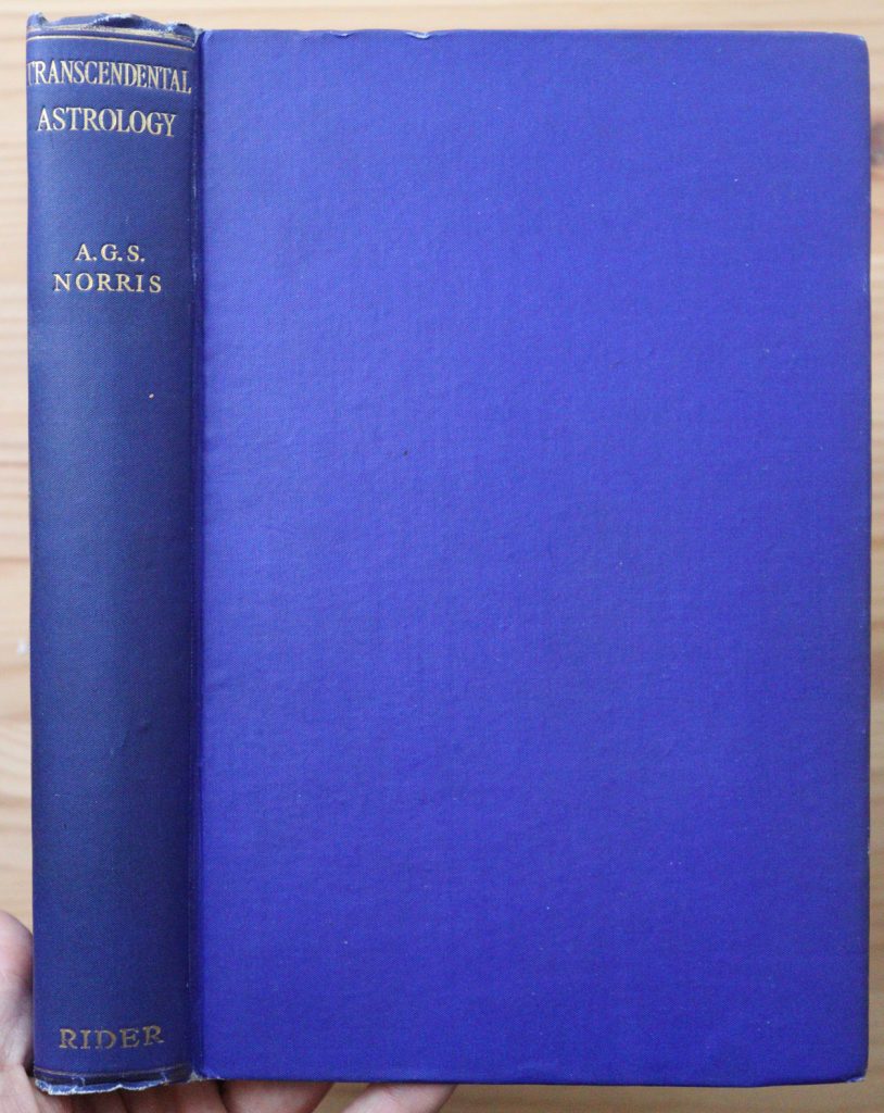 A. G. S. Norris - Transcendental Astrology 1938, Copy 3 ASSOCIATION ...